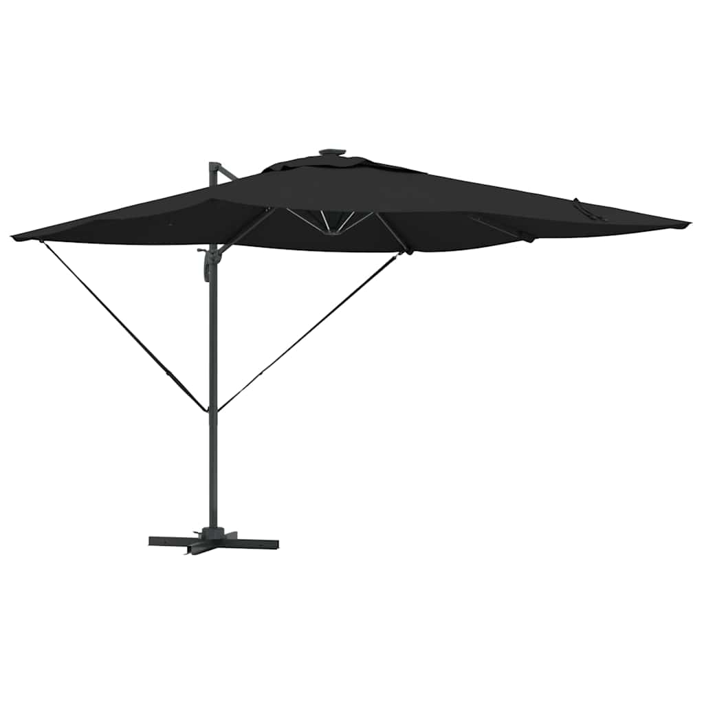 Parasol Sort 286 x 284 x 270 cm Aluminium og Polyester