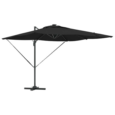 Parasol Sort 286 x 284 x 270 cm Aluminium og Polyester
