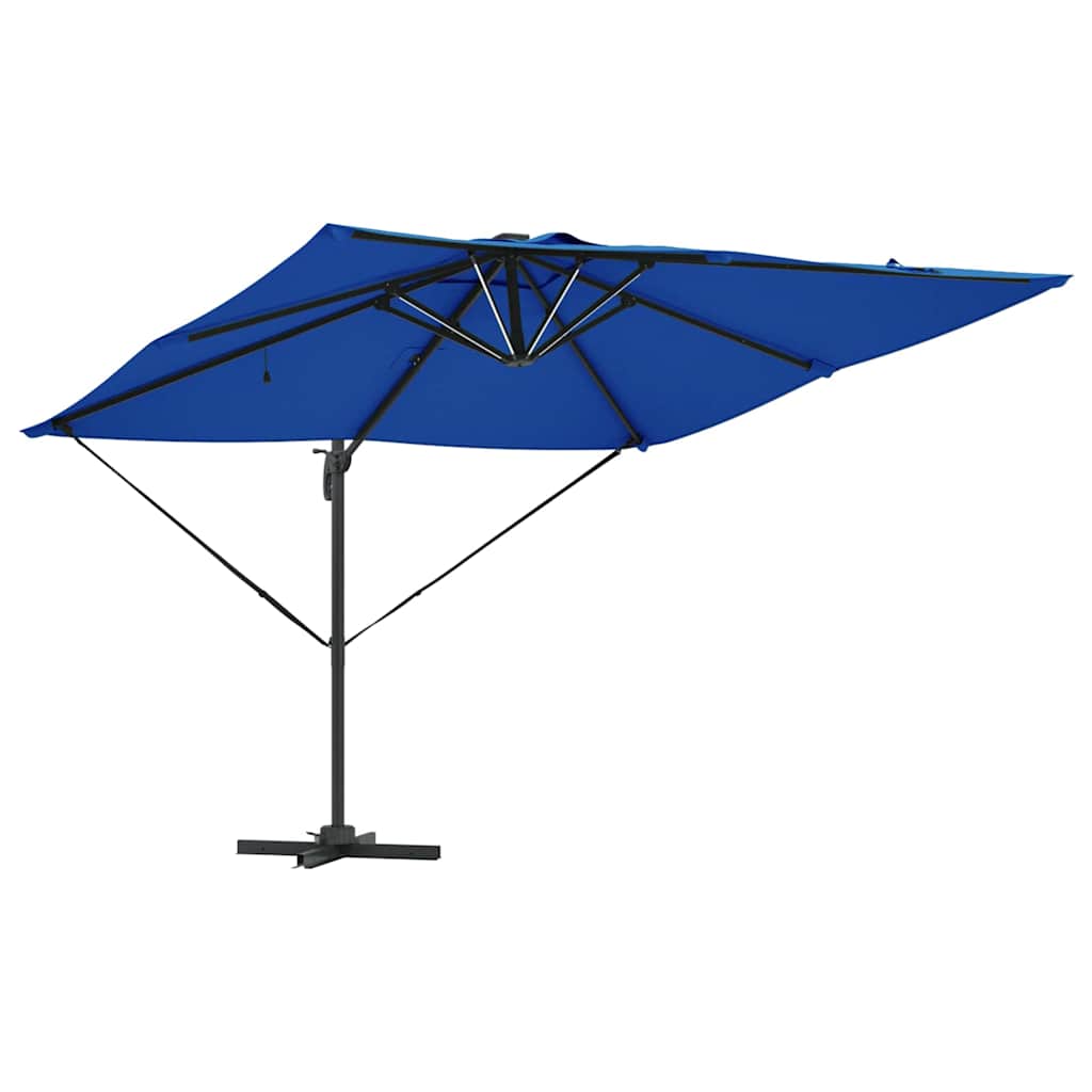 Parasol Azure Blue 286 x 284 x 270 cm Aluminium og Polyester