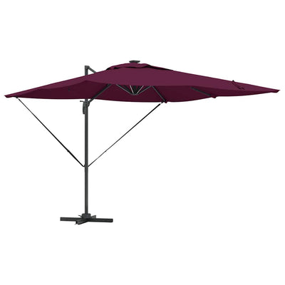 Parasol Bordeaux Rød 286 x 284 x 270 cm Aluminium og Polyester