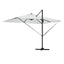 Parasol 352 x 251 x 265 cm Polyester og Aluminium Sandfarvet