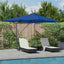 Parasol 352 x 251 x 265 cm Polyester og Aluminium Azurblå
