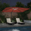 Parasol 352 x 251 x 265 cm Polyester og Aluminium Terrakotta
