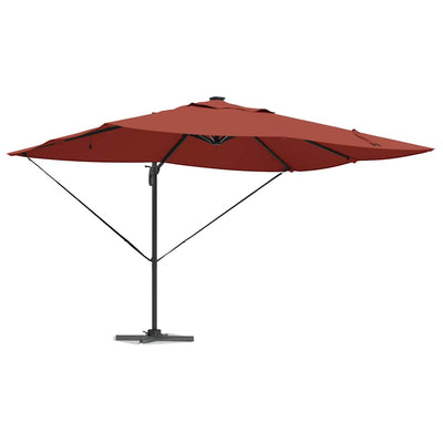 Parasol 352 x 251 x 265 cm Polyester og Aluminium Terrakotta
