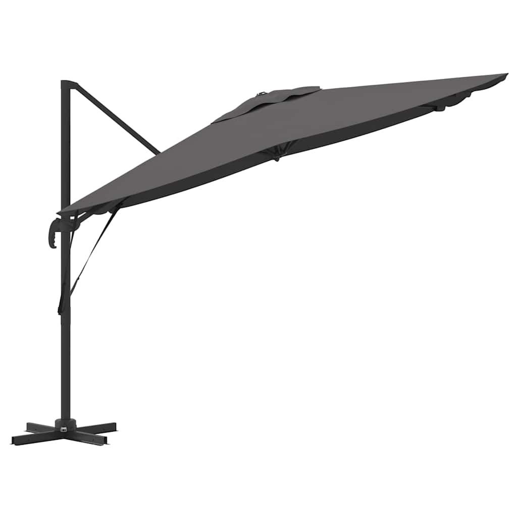 Roma Parasol Antracit 286 x 284 x 265 cm Aluminium og Polyester