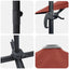 Roma Parasol Rød 286 x 284 x 265 cm Aluminium og Polyester