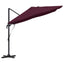 Parasol 351 x 250 x 260 cm Polyester og Aluminium Bordeaux Rød
