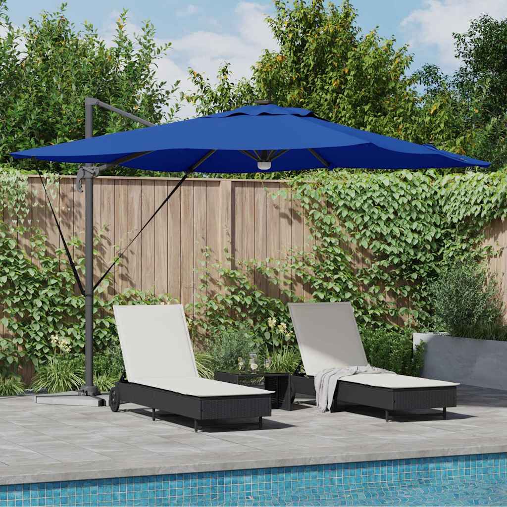 Roma Parasol Blå 286 x 284 x 270 cm Aluminium og Polyester