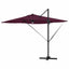 Roma Parasol Rød 286 x 284 x 270 cm Aluminium og Polyester