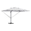 Parasol Sandfarvet 351 x 250 x 253 cm Polyester og Aluminium