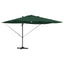 Parasol Grøn 351 x 250 x 253 cm Polyester og Aluminium