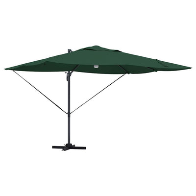 Parasol Grøn 351 x 250 x 253 cm Polyester og Aluminium