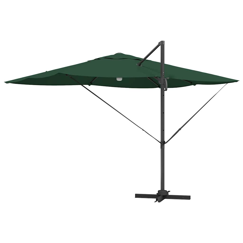 Parasol Grøn 351 x 250 x 253 cm Polyester og Aluminium
