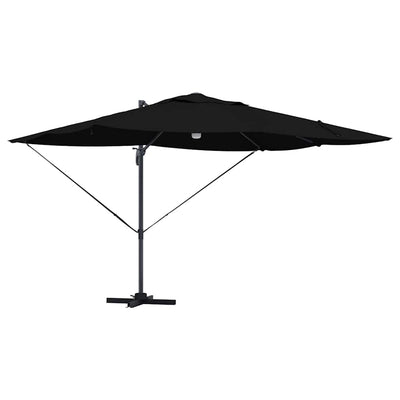 Parasol Sort 351 x 250 x 253 cm Polyester og Aluminium