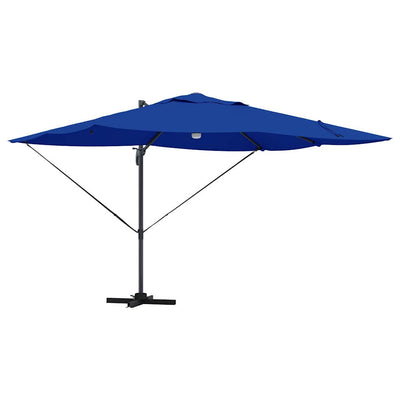 Parasol 351 x 250 x 253 cm Polyester og Aluminium Azurblå