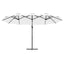 Parasol Sandfarvet 372 x 198 x 243 cm Polyester og Aluminium