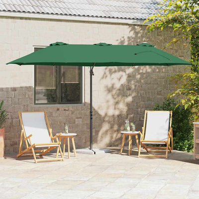 Parasol Grøn 372 x 198 x 243 cm Polyester og Aluminium