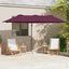 Parasol Bordeaux Rød 372 x 198 x 243 cm Polyester og Aluminium