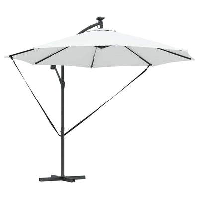 Parasol 294 x 294 x 248 cm Polyester og Aluminium Sandfarvet