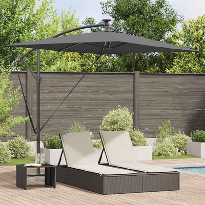 Parasol 294 x 200 x 270 cm Polyester og Aluminium Antracit
