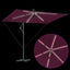 Parasol 294 x 200 x 270 cm Polyester og Aluminium Bordeaux Rød