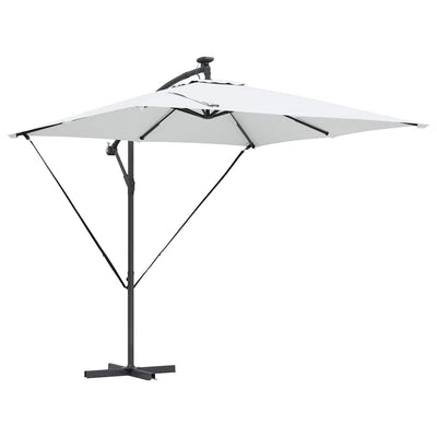 Parasol Sandfarvet 249 x 249 x 250 cm Polyester og Aluminium