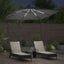 Parasol Antracit 249 x 249 x 250 cm Polyester og Aluminium