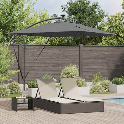 Parasol Antracit 249 x 249 x 250 cm Polyester og Aluminium