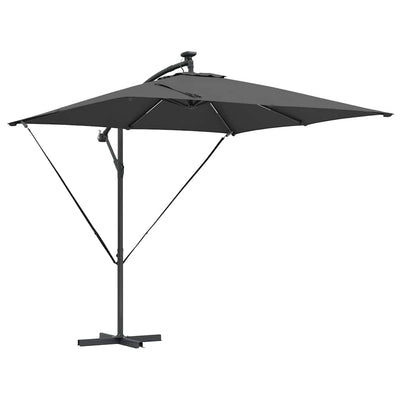 Parasol Antracit 249 x 249 x 250 cm Polyester og Aluminium