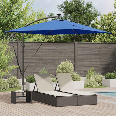 Parasol 249 x 249 x 250 cm Polyester og Aluminium Azurblå