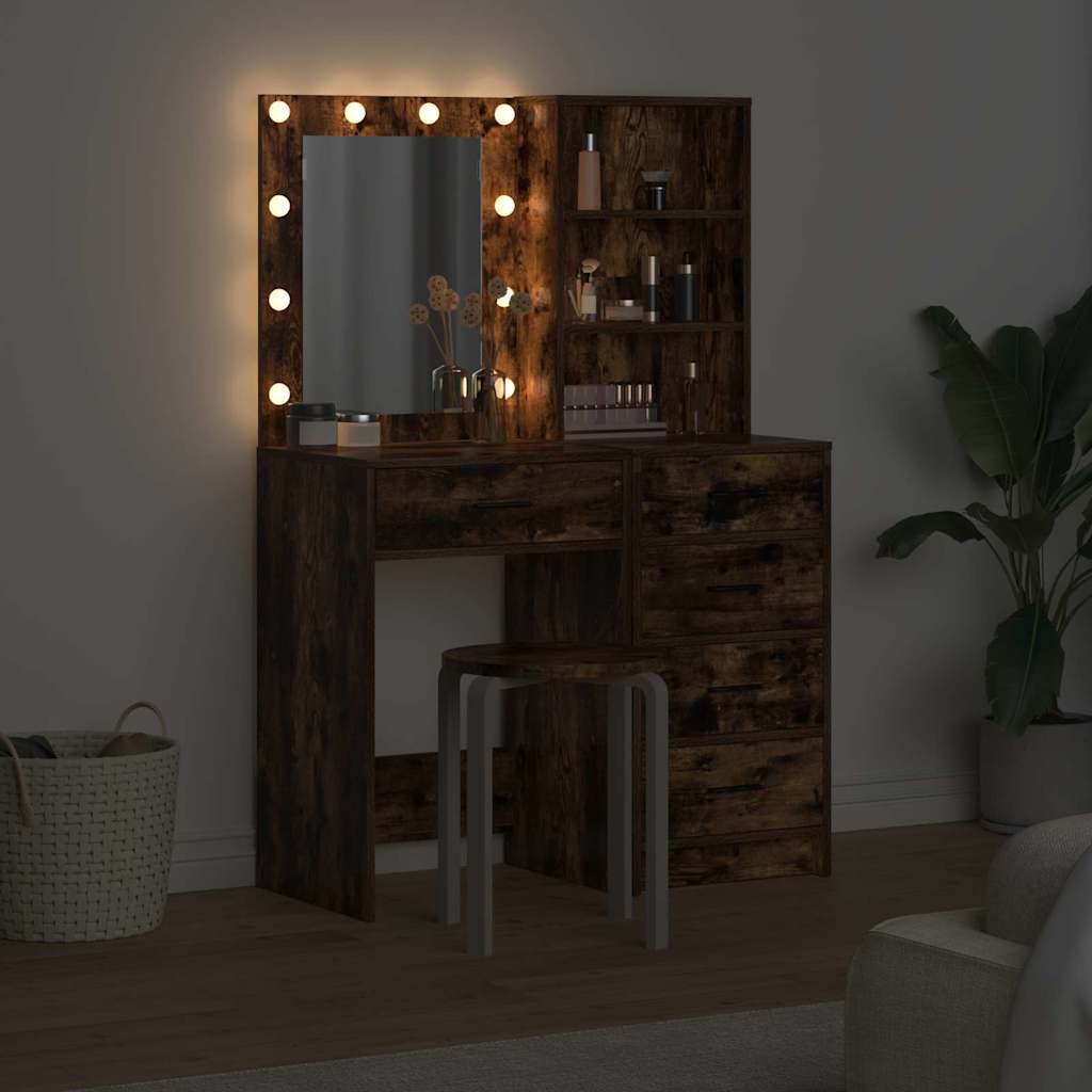 Klædeskab 2 stk. Brun 50 x 41 x 135 cm Konstrueret træ