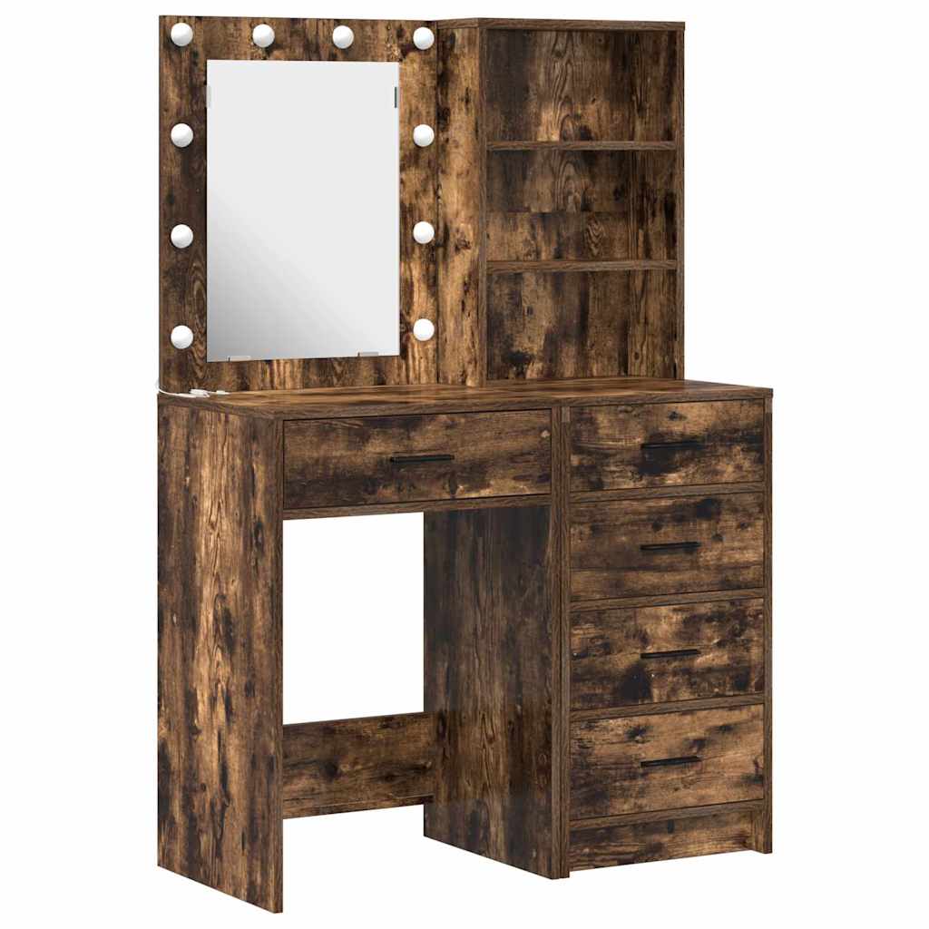 Klædeskab 2 stk. Brun 50 x 41 x 135 cm Konstrueret træ