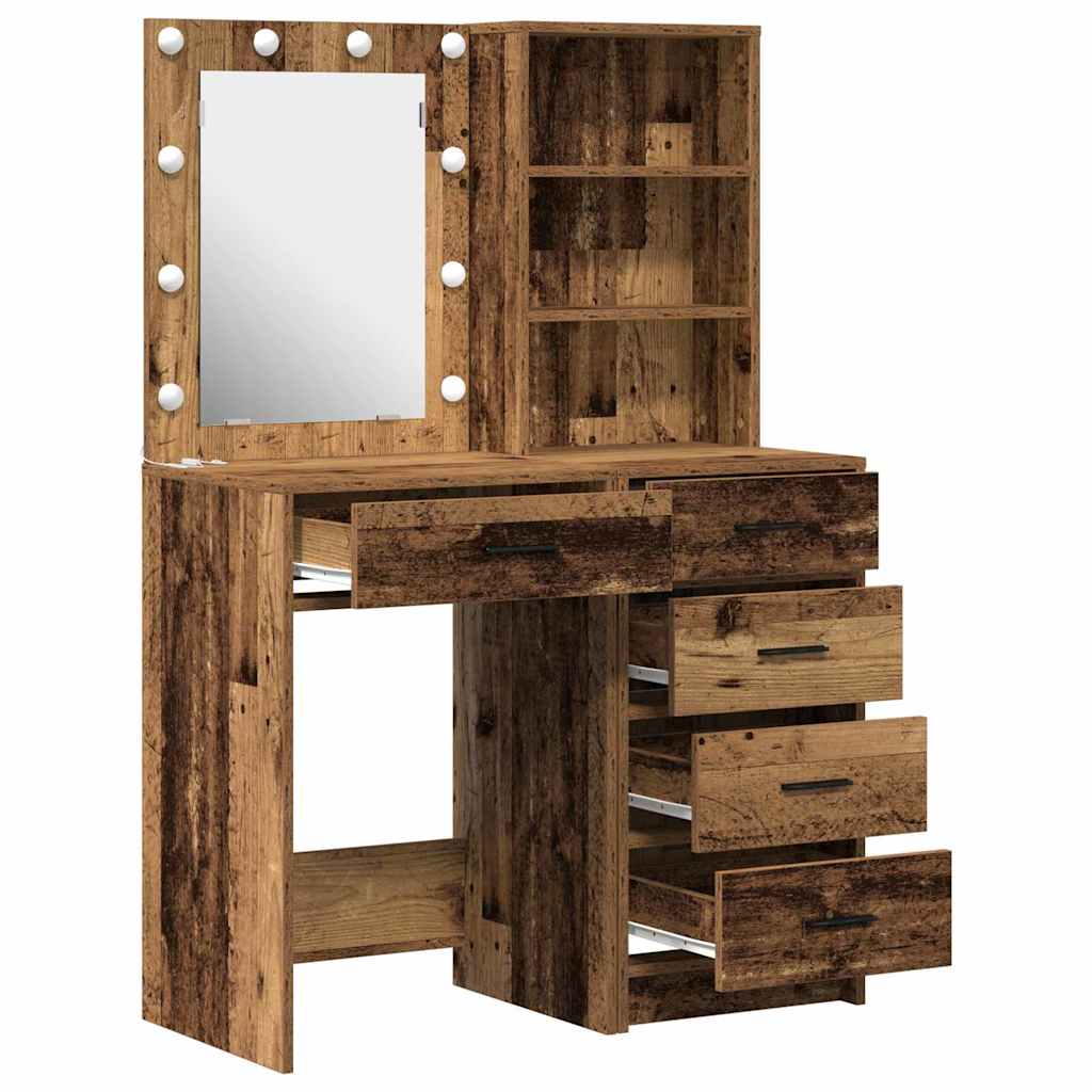 Klædeskab 2 stk. Brun 50 x 41 x 135 cm Konstrueret træ