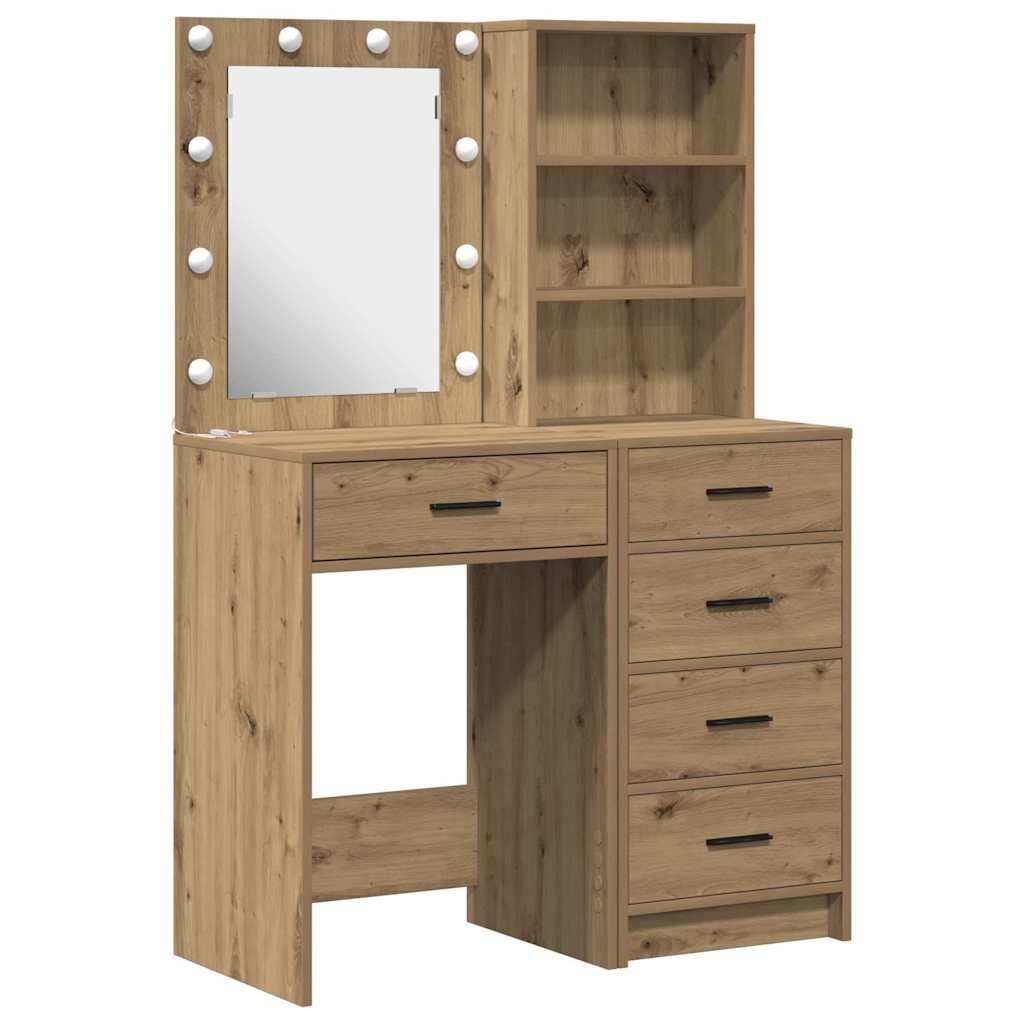Klædeskab 2 stk. Brun 50 x 41 x 135 cm Konstrueret træ