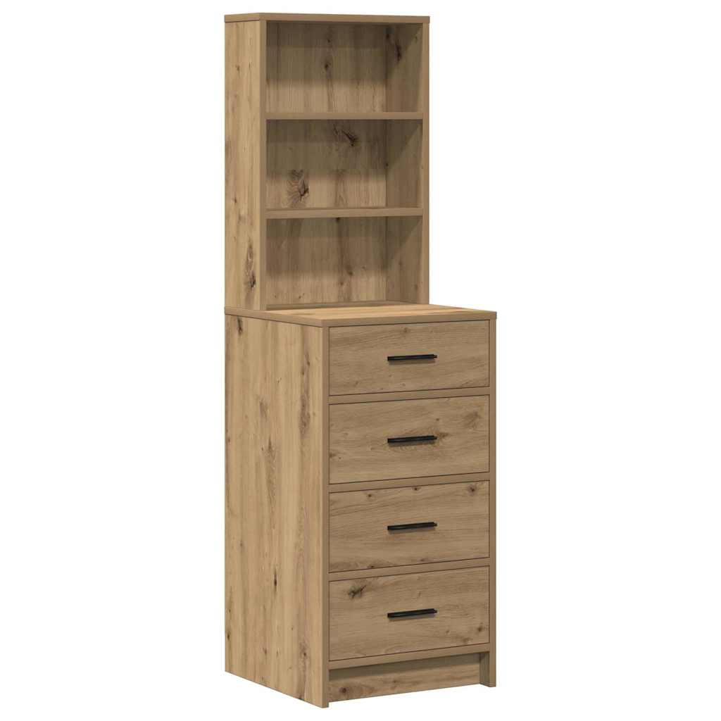 Klædeskab 2 stk. Brun 50 x 41 x 135 cm Konstrueret træ