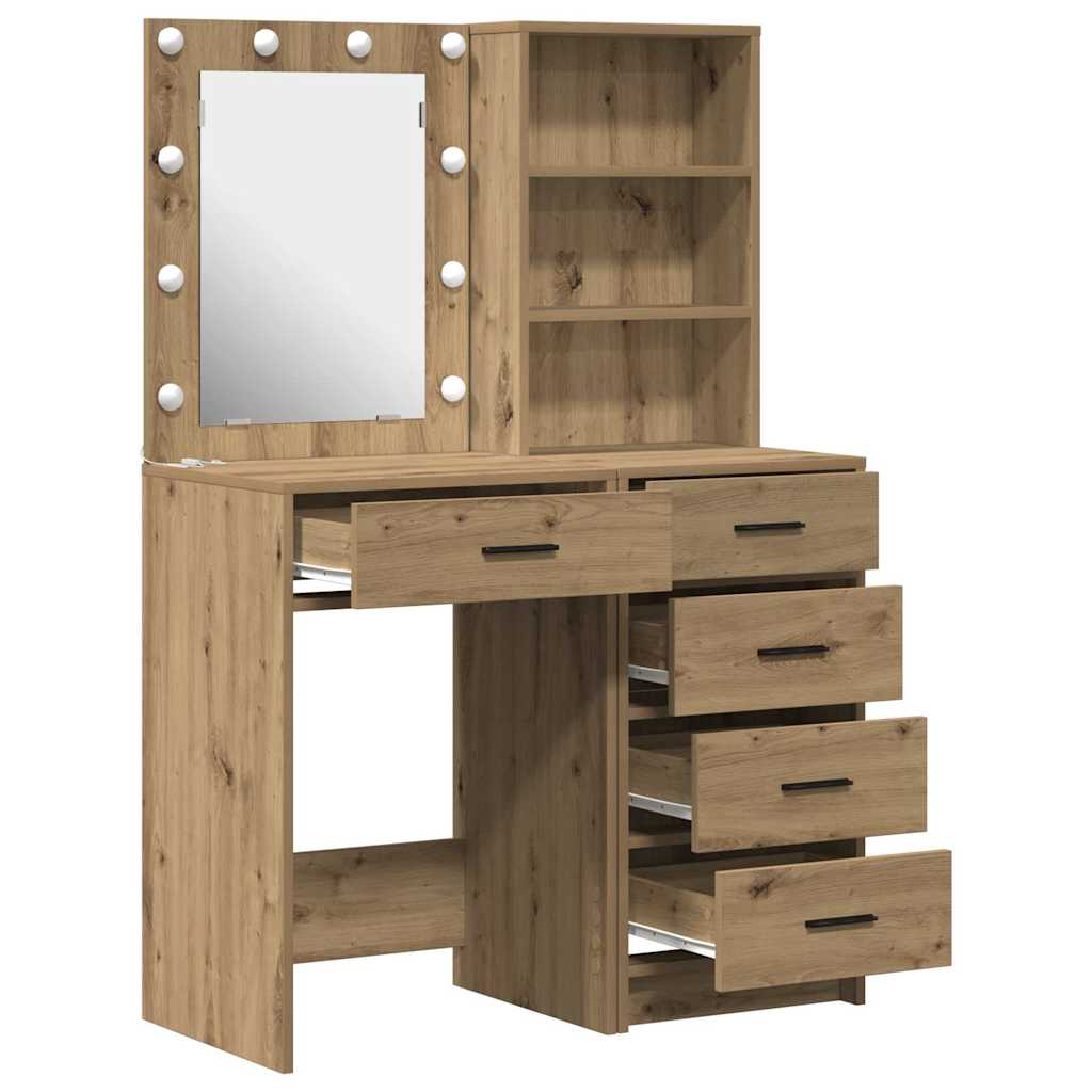 Klædeskab 2 stk. Brun 50 x 41 x 135 cm Konstrueret træ