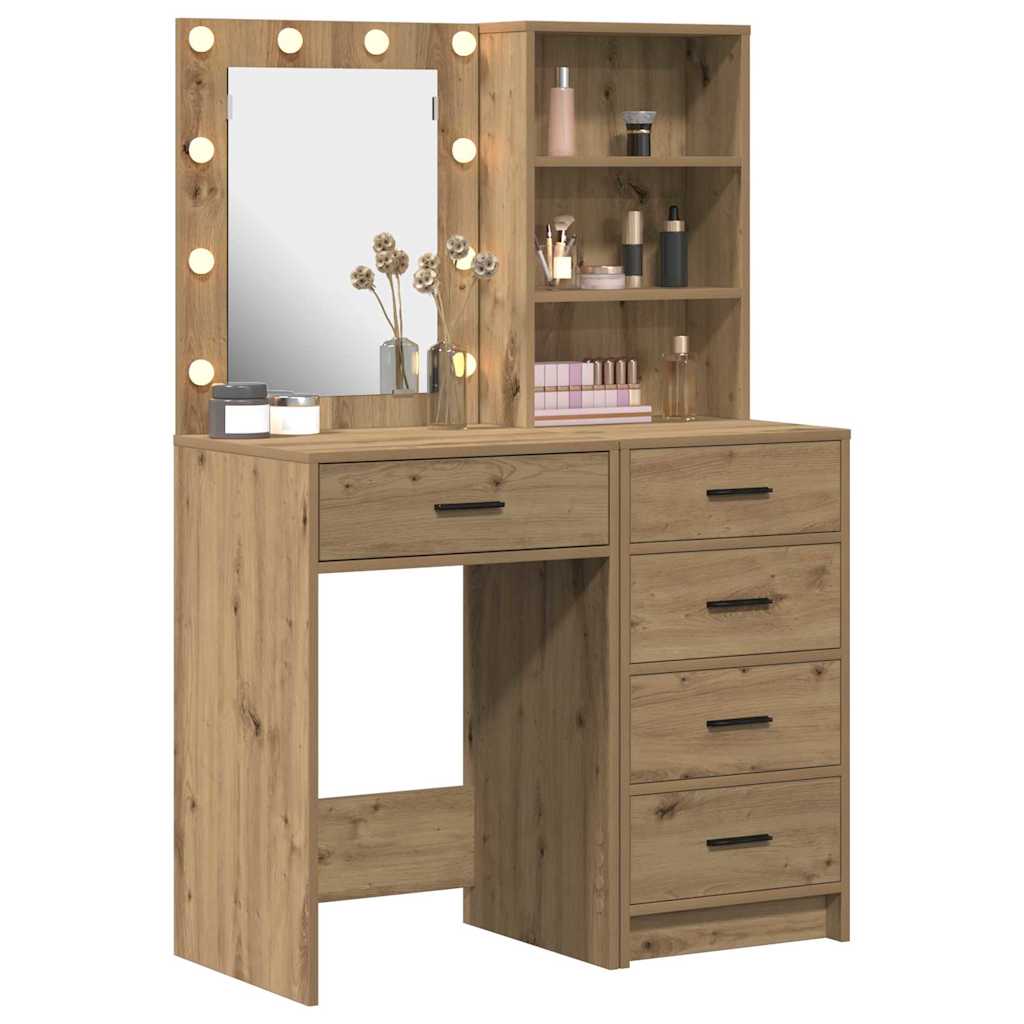 Klædeskab 2 stk. Brun 50 x 41 x 135 cm Konstrueret træ