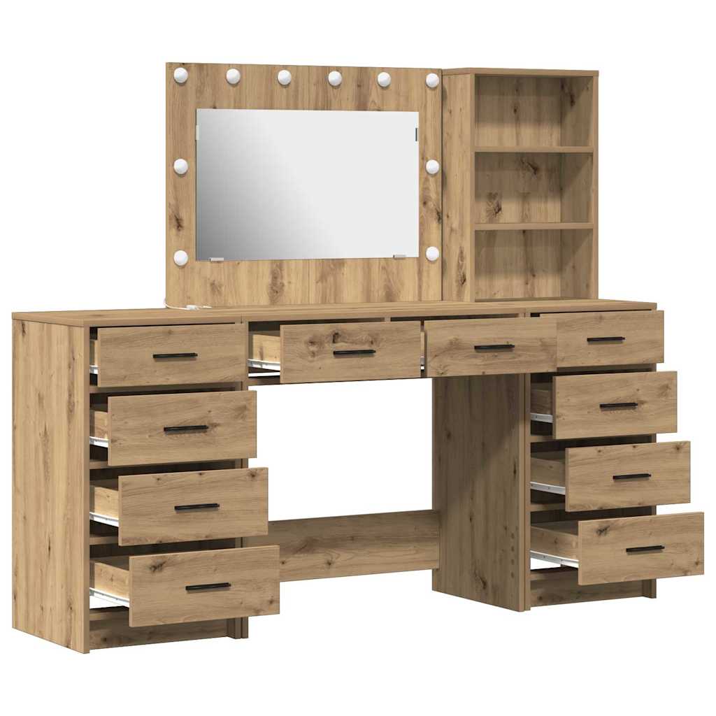 Klædeskab 3 stk. Artisan Egetræ 78,5 x 41 x 135 cm