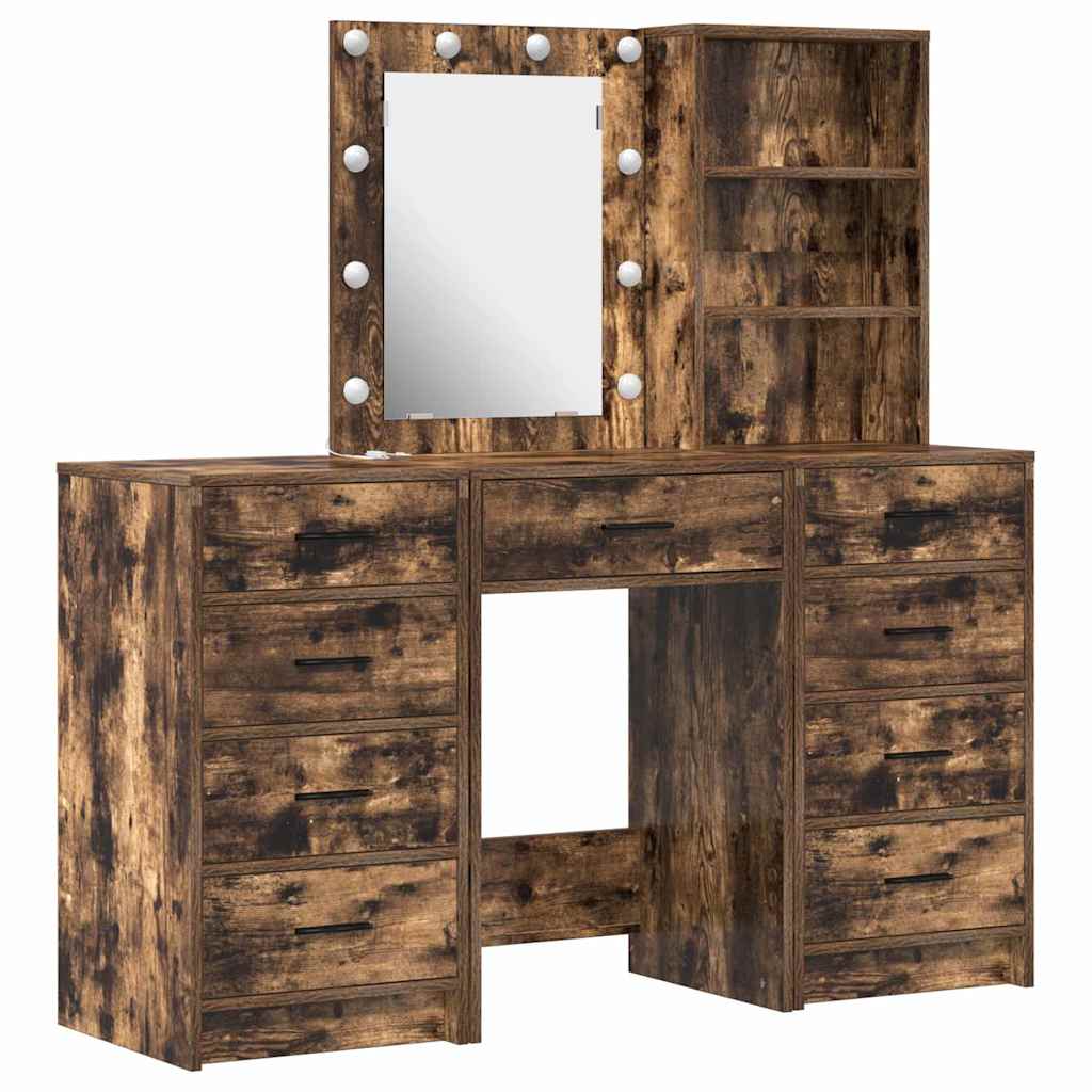 Klædeskab 3 stk. Brun 40 x 41 x 135 cm Konstrueret træ