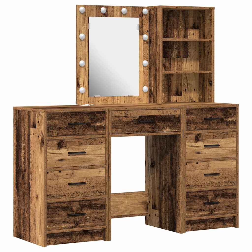 Klædeskab 3 stk. Brun 40 x 41 x 135 cm Konstrueret træ