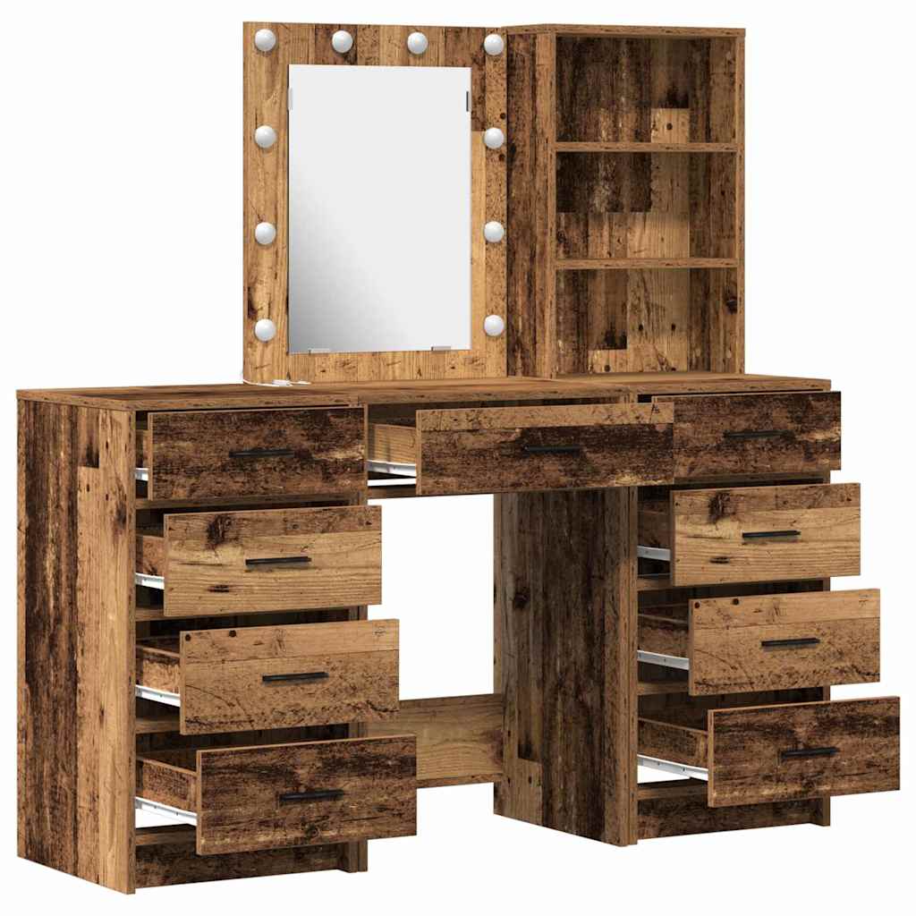 Klædeskab 3 stk. Brun 40 x 41 x 135 cm Konstrueret træ