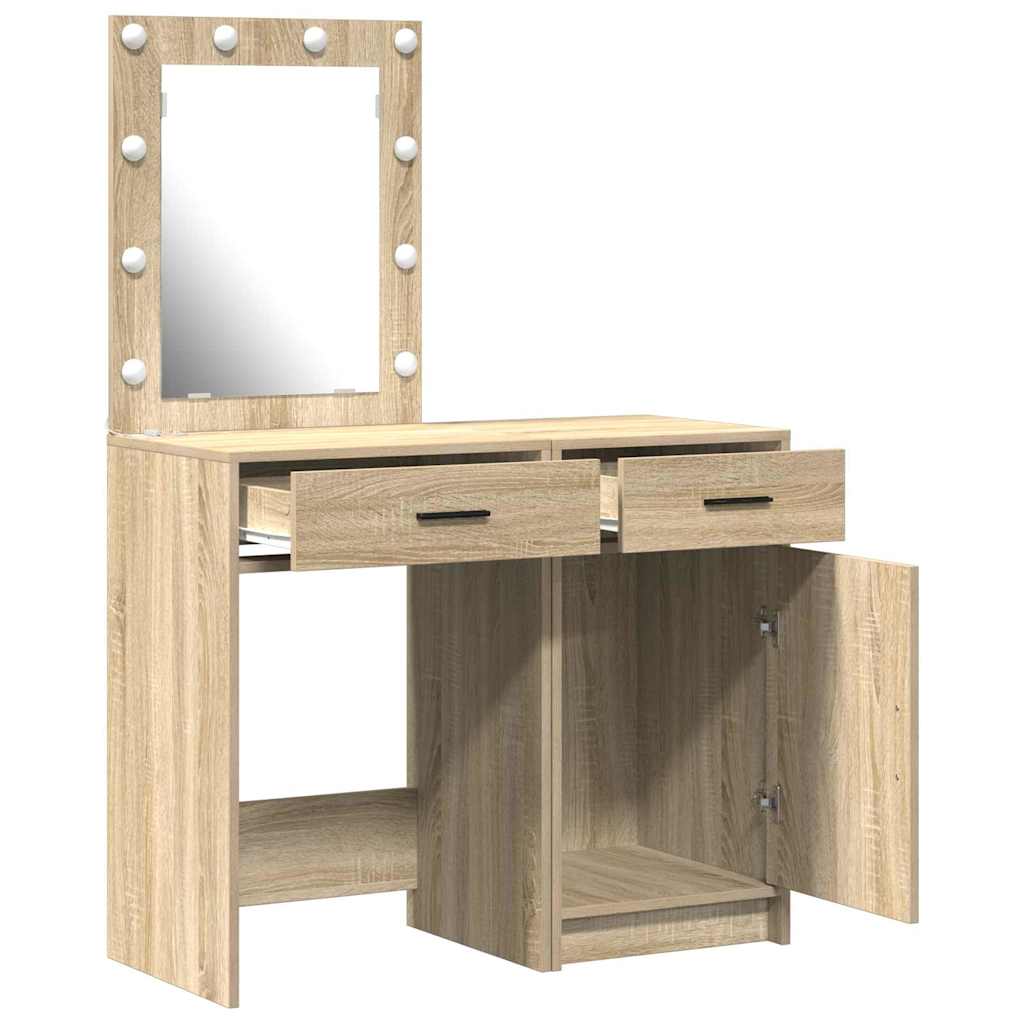 Klædeskab 2 stk. Brun 50 x 41 x 135 cm Konstrueret træ