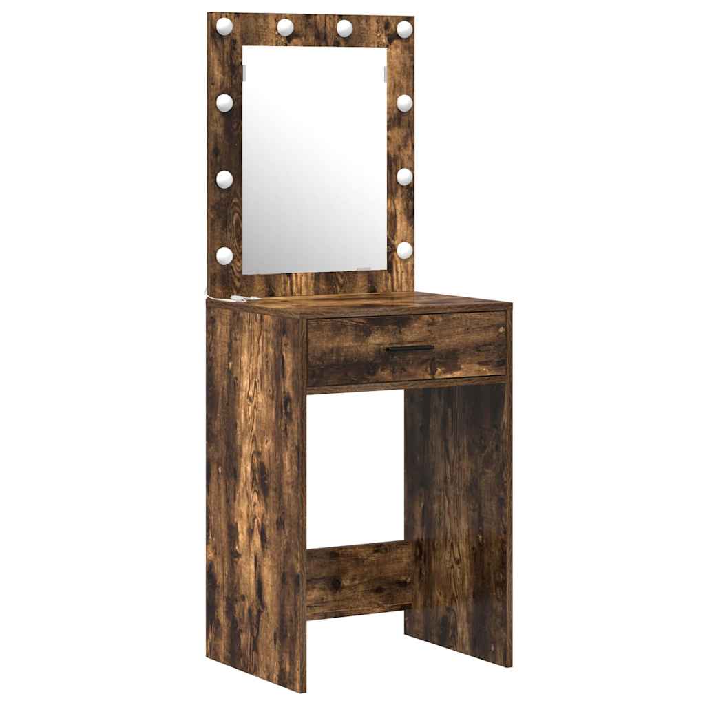 Klædeskab 2 stk. Brun 50 x 41 x 135 cm Konstrueret træ
