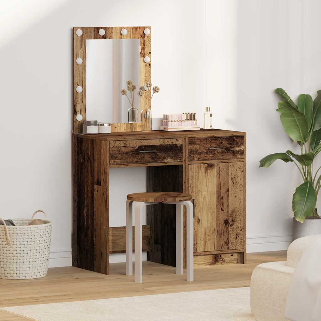 Klædeskab 2 stk. Brun 50 x 41 x 135 cm Konstrueret træ