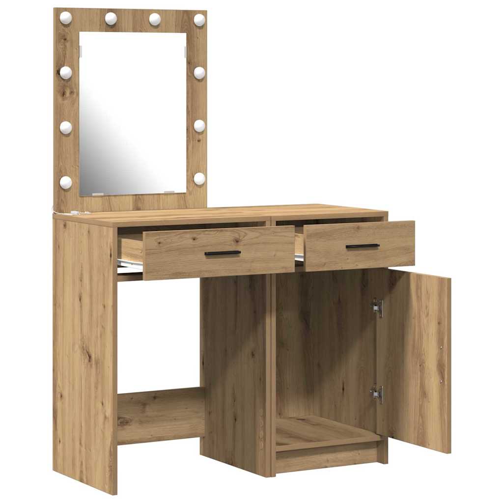 Klædeskab 2 stk. Brun 50 x 41 x 135 cm Konstrueret træ