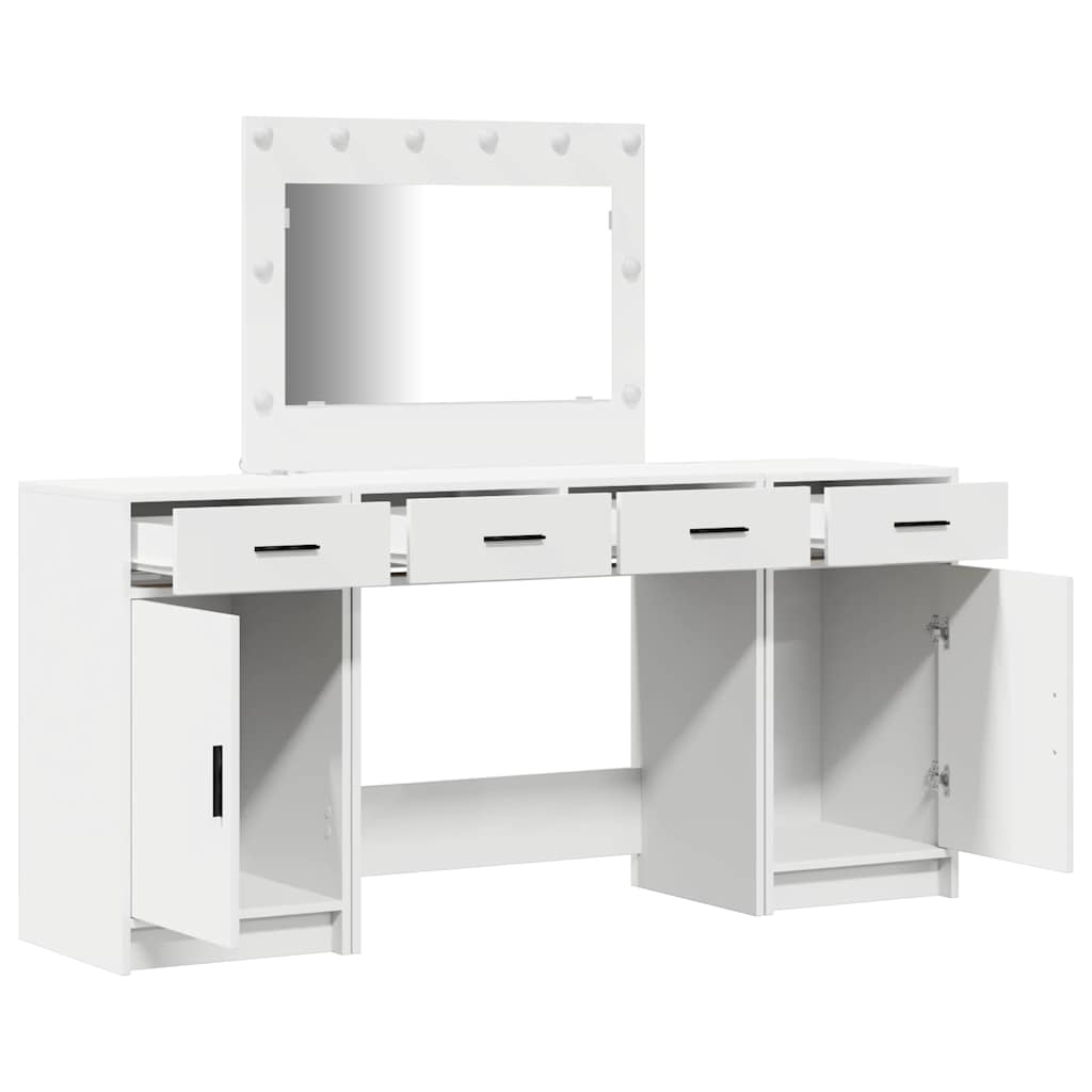 Klædeskab 3 stk. Hvid 78,5 x 41 x 135 cm Konstrueret træ