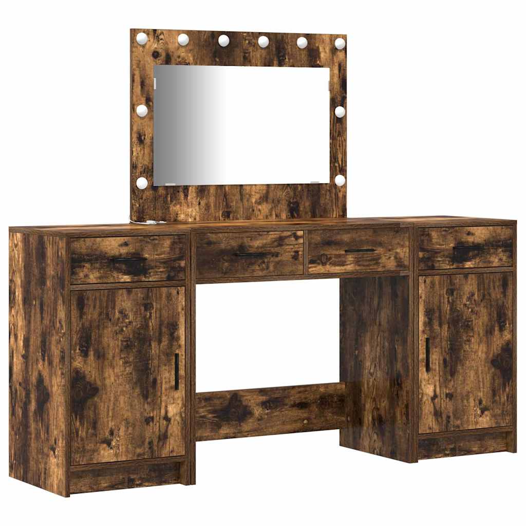 Klædeskab 3 stk. Brun 78,5 x 41 x 135 cm Konstrueret træ