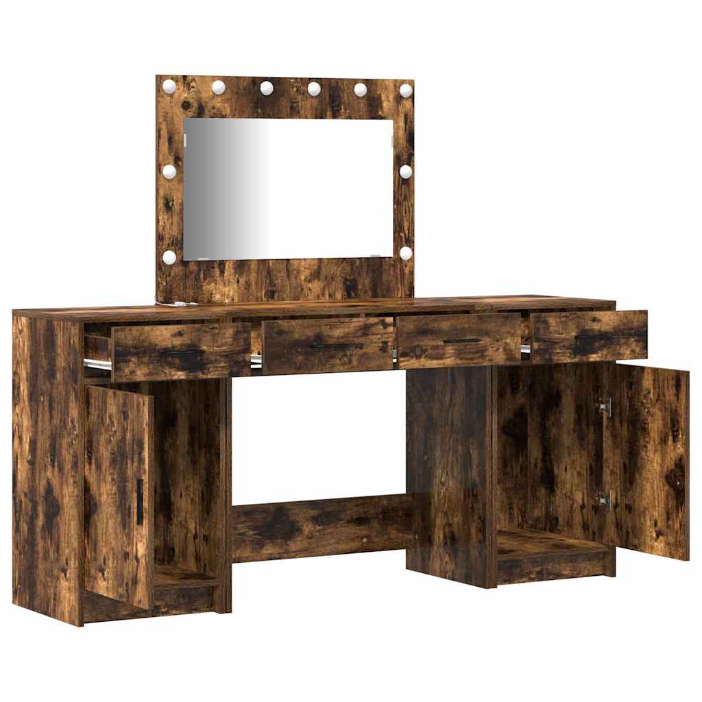 Klædeskab 3 stk. Brun 78,5 x 41 x 135 cm Konstrueret træ