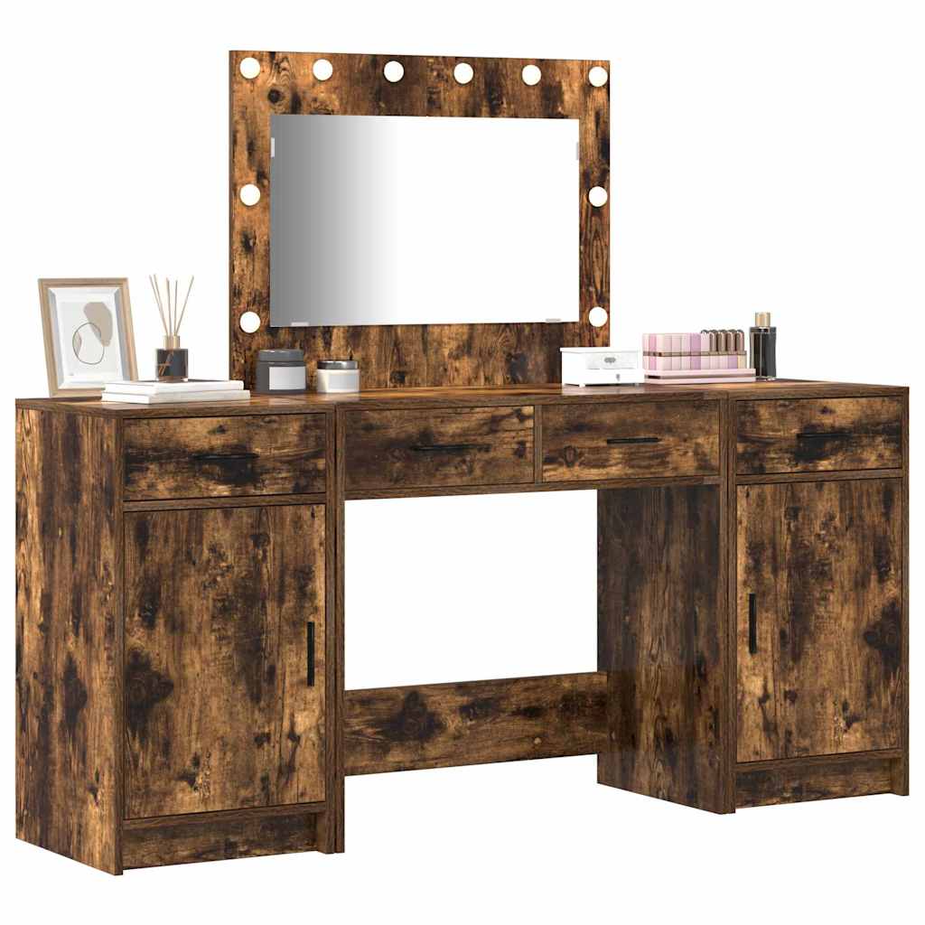 Klædeskab 3 stk. Brun 78,5 x 41 x 135 cm Konstrueret træ
