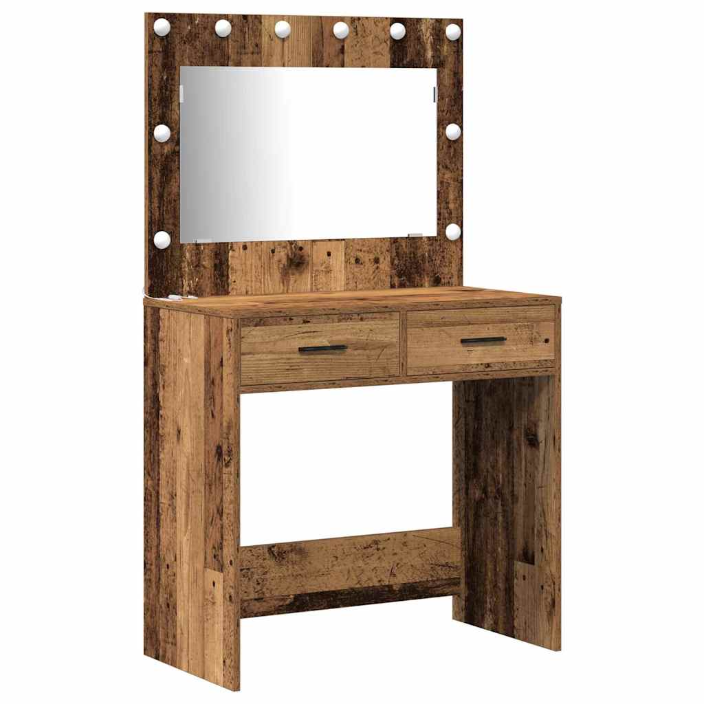 Klædeskab 3 stk. Brun 78,5 x 41 x 135 cm Konstrueret træ